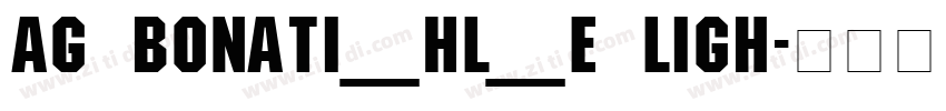 AG Bonati_HL_E Ligh字体转换